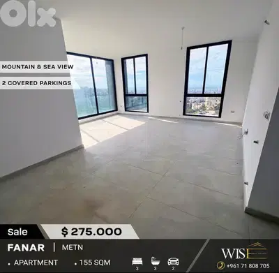 155 SQM Brand New Apartment for SALE in Fanar!