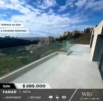 185 SQM Brand New Apartment for SALE in Fanar!