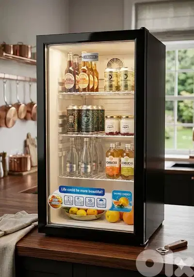 display fridge showcase refrigerator glass door براد واجهة