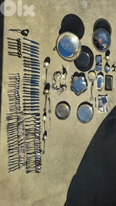 Silver plated Cultery اواني فضة $400