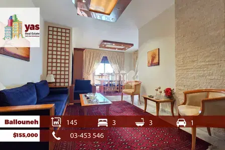 Ballouneh 145m2 | Well Maintained | Calm Street | Accessible | TO
