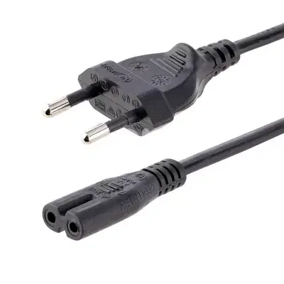 Standard 2-Slot "Figure-8" AC Power Cord (Technically known as an IEC