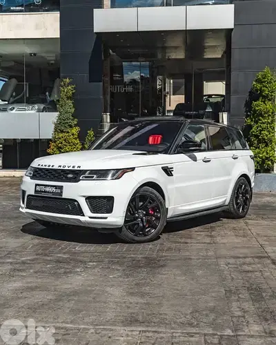 RANGE ROVER SPORT V6 AUTOBIOGRAPHY - WHITE ON RED ( CLEAN CARFAX )