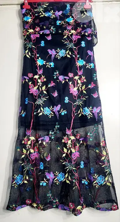 RD & COCO embroidered mesh dress M 38 فستان مطرز