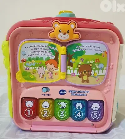 babygame Sort and Discover Activity Cube 'French' likenew 7$bashrafiye