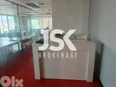 L20761 - Fully Furnished Office For Rent in Sin El Fil