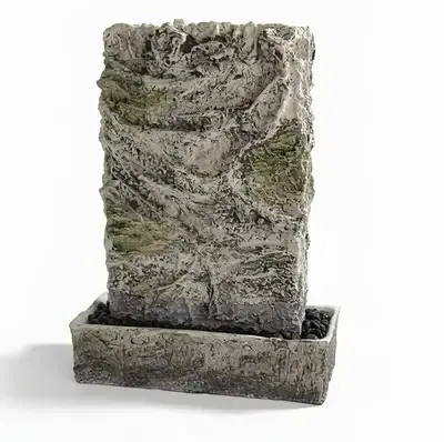 concrete fountain waterfall