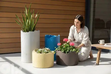Concrete pots