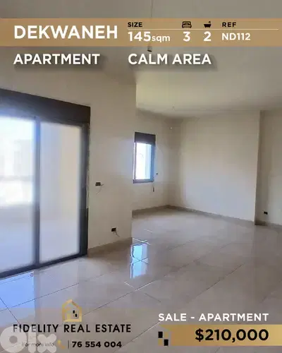 Apartment for sale in Dekwaneh ND112 شقة للبيع في دكوانة