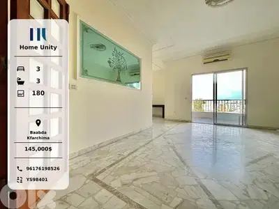 apartment for sale in Kfarchima, Baabda