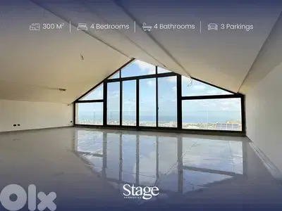 Luxury Apartment for Sale in Mansourieh | Unblockable Sea View