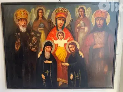 painting icon on canvas 116 x 92 cm