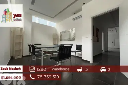 Zouk Mosbeh 1280m2 | Generous Warehouse | Mint Condition | RH