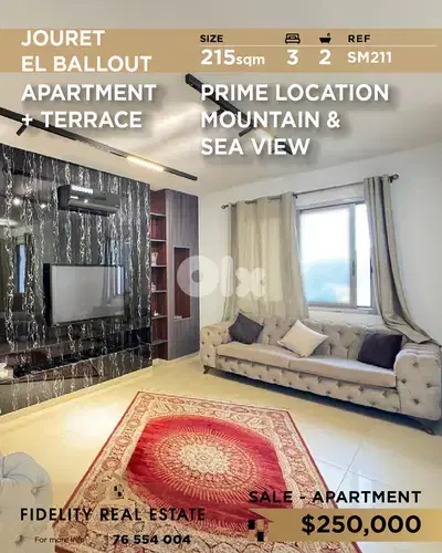 Apartment sale in Jouret El Ballout SM211  شقة للبيع في جُورة البلوط