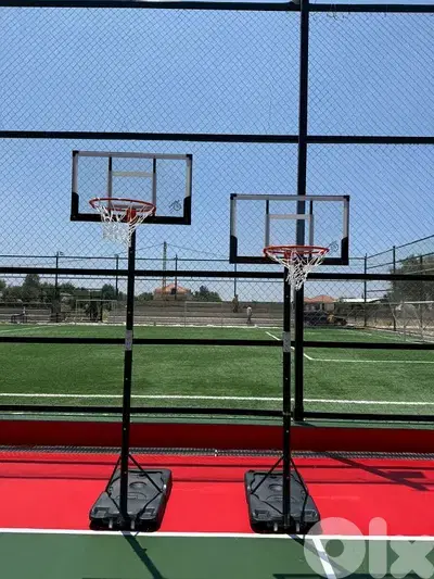 80$ movable basketball hoop Backboard (100x60)