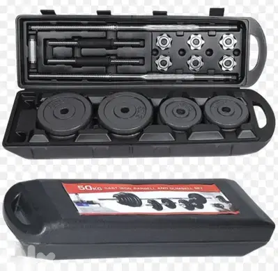 50kg Adjustable Weight Dumbbell Set with Case