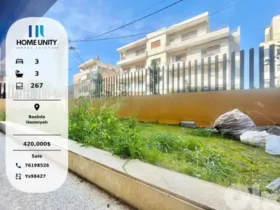 Apartment for Sale in Hazmiyeh, Baabda