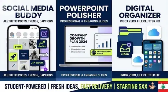Digital Assistant | Social Media, PPT & Design (Student Rates!)