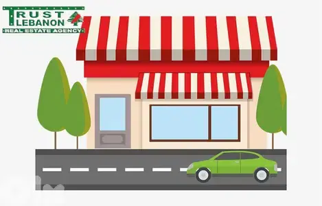 Prime location for Rent Shop/Showroom Between Jdita and Chtoura