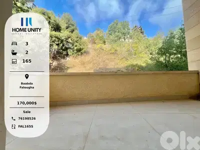 apartment for sale in Falougha, Baabda