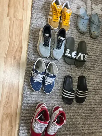 shoes and slides