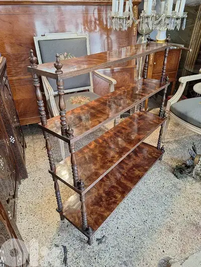 antique english shelves stand