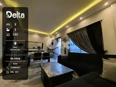 payment facilities! apartment for sale in Bchamoun, Aley/بشامون، عاليه