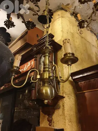antique english brass chandelier