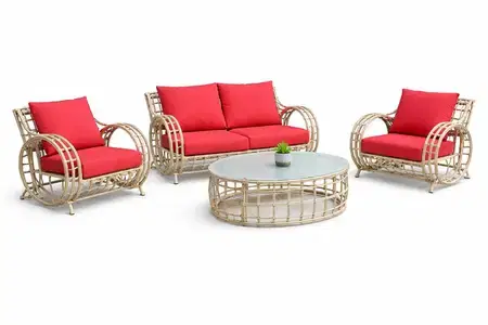 Rattan Conversation Set