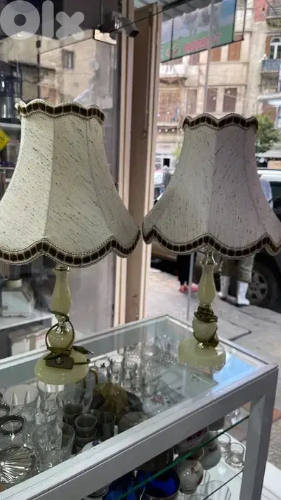 Vintage alabaster Table Lamps