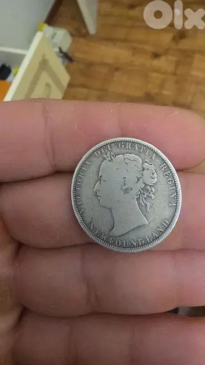Newfoundland 50 Cents Queen Victoria Silver 0.925 Coin – Mintage 50k