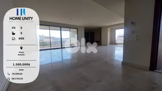Pent House for Sale in Rabieh, Metn Pent House for Sale in Rabieh, Metn