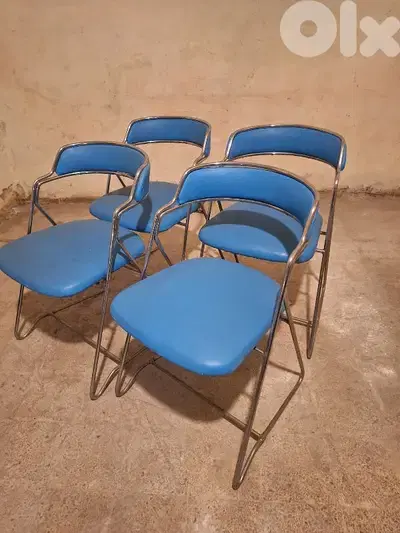 chairs chrome seventies original Italy