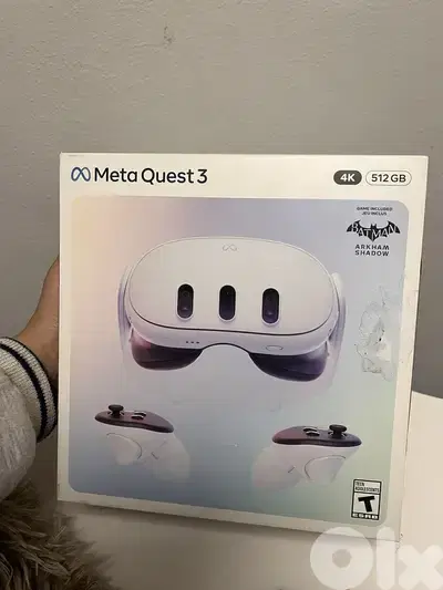 Meta Quest 3 Standalone VR Headset 512GB 4K Display White USB-C Virtua