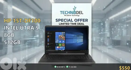HP 15T-DF100 15.6"