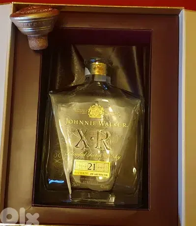 empty xr 21 bottle aged 21 years