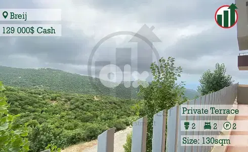 Apartment for Sale in Breij with mountain view !!
