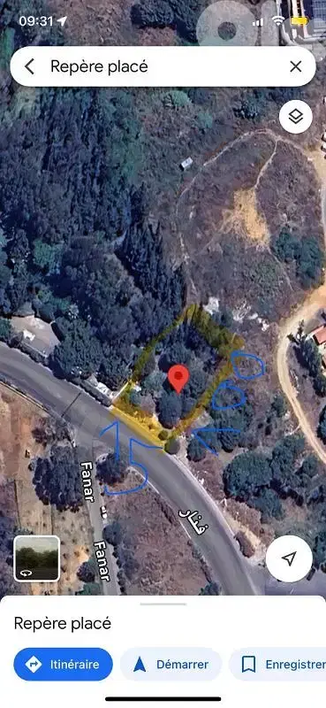 land for sale in fanar أرض للبيع في الفنار