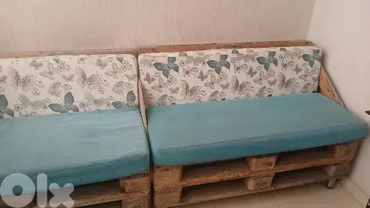 wooden outdoor set