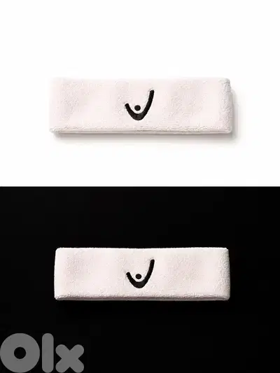 Head headband and wristband.