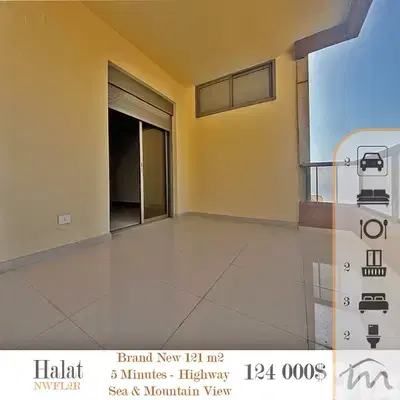 Halat | Brand New 3 Bedrooms Apartment | Sea-Mountain View | New BLDG