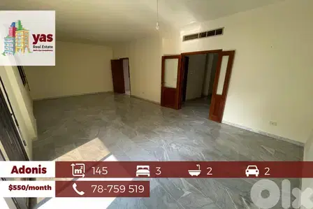 Adonis 145m2 | Well Maintained | Rent | Calm Area | JA |