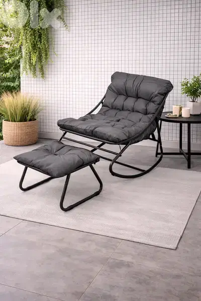 rocking chair with ottoman
