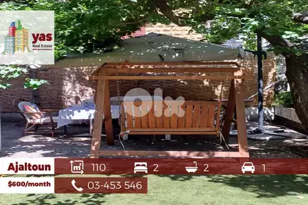 Ajaltoun 110m2 | 100m2 Terrace | Furnsihed | Rent | Well Maintained|KH
