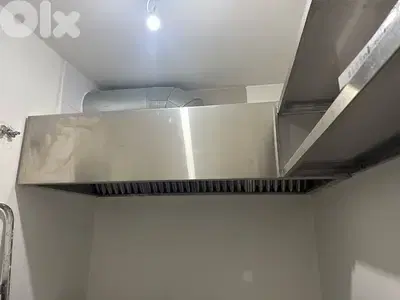 selling kitchen hood, shelf and table, stainless steel