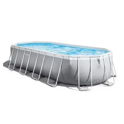 Intex Prism Frame Oval Pool Set 610x305x122 CM - طقم حمام سباحة بيضاوي