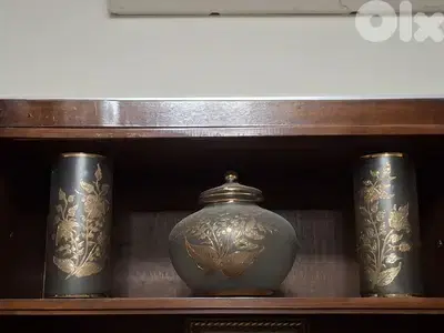طقم كريستال ازرق ايراني من ايام الشاه