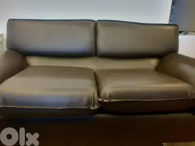 Leather living room