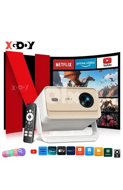 Projector Bluetooth WIFI 700ANSI Home Theater Movie Whale Os HDMI USB