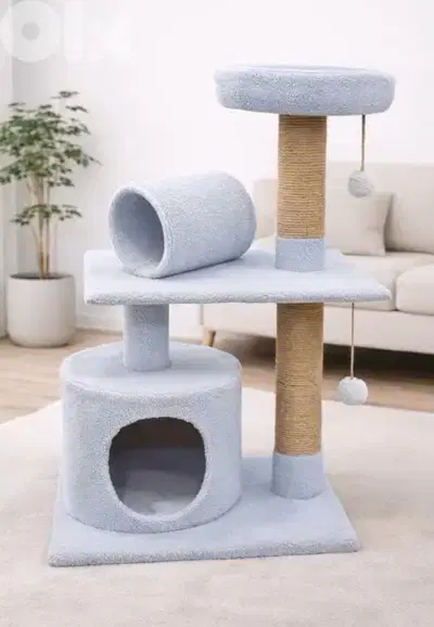Modern Cat Tree with Bed & Scratching Posts – New Modern Design